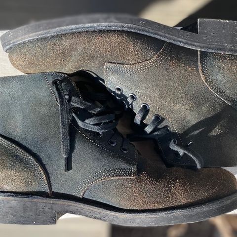 Oak Street Bootmakers Field Boot in Horween Natural Indigo Chromexcel Roughout