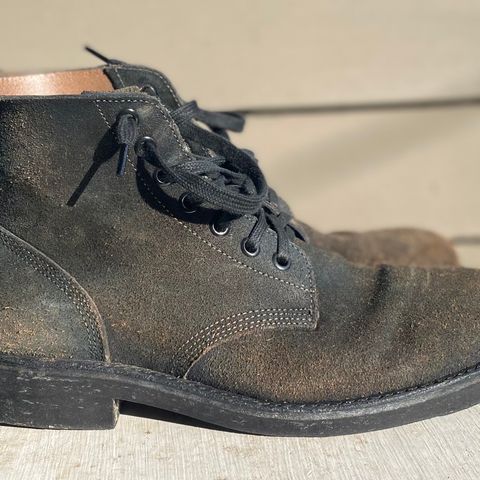Oak Street Bootmakers Field Boot in Horween Natural Indigo Chromexcel Roughout