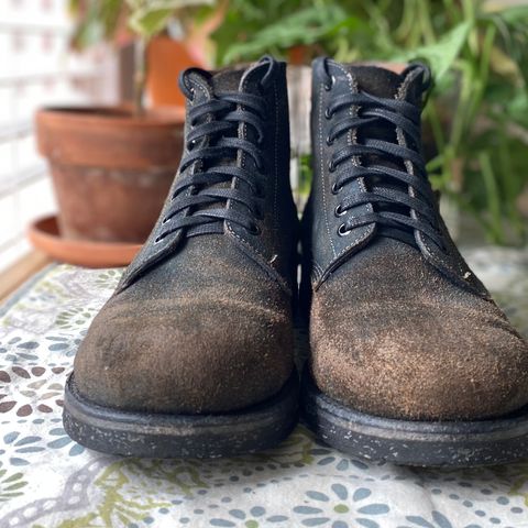 Oak Street Bootmakers Field Boot in Horween Natural Indigo Chromexcel Roughout