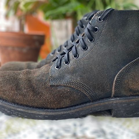 Oak Street Bootmakers Field Boot in Horween Natural Indigo Chromexcel Roughout