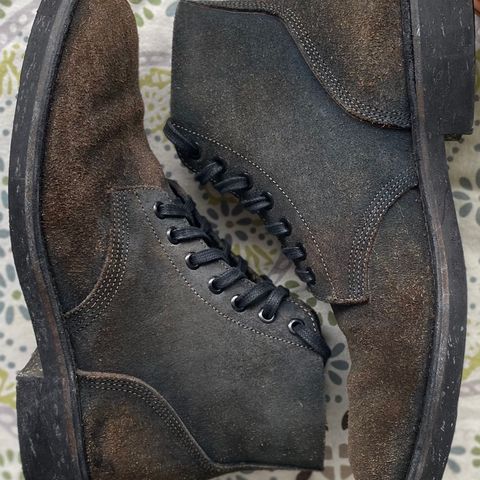 Oak Street Bootmakers Field Boot in Horween Natural Indigo Chromexcel Roughout