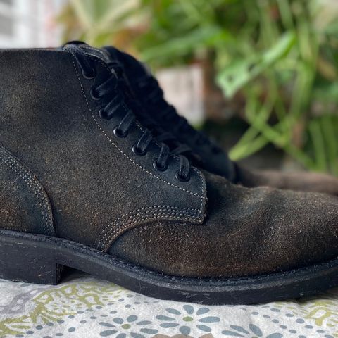 Oak Street Bootmakers Field Boot in Horween Natural Indigo Chromexcel Roughout