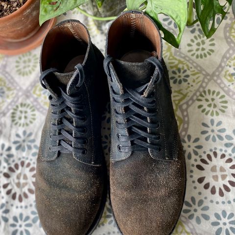 Oak Street Bootmakers Field Boot in Horween Natural Indigo Chromexcel Roughout