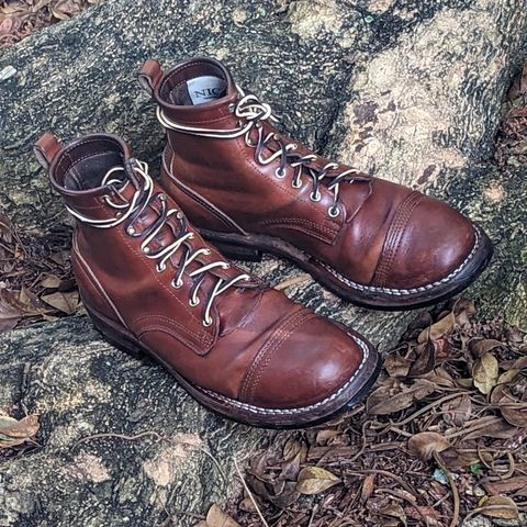 Search result thumbnail of Nicks Lace Up Heritage in Wickett & Craig Tan Oiled Latigo