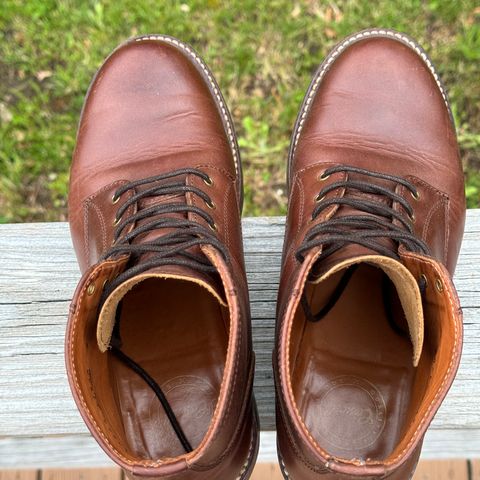 Caswell Shaw in Horween Whiskey Predator