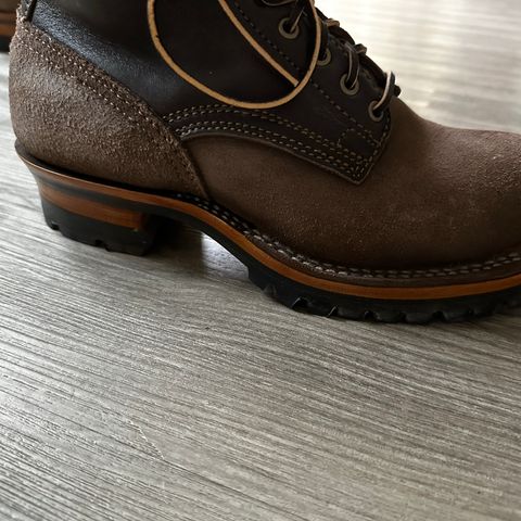 Drew's 8-Inch Logger in Brown Roughout & Brown Smooth
