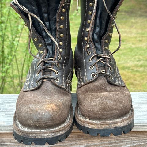 Drew's 8-Inch Logger in Brown Roughout & Brown Smooth