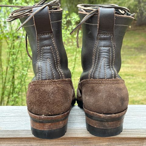 Drew's 8-Inch Logger in Brown Roughout & Brown Smooth