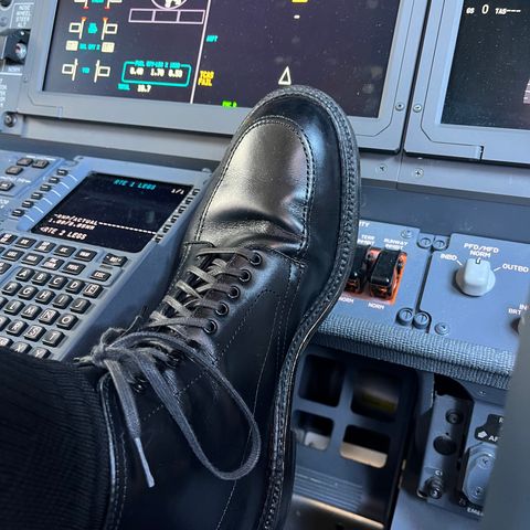 Alden Indy Boot in Black Calfskin
