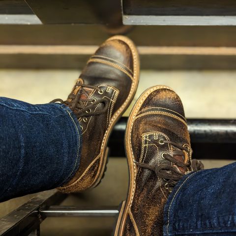 Truman Unlisted Model in Horween Java Waxed Flesh