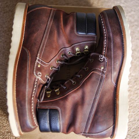 Grant Stone Field Boot in C.F. Stead Dark Burgundy Classic Kudu