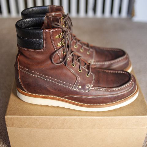 Grant Stone Field Boot in C.F. Stead Dark Burgundy Classic Kudu