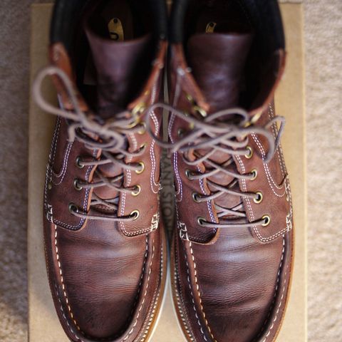 Grant Stone Field Boot in C.F. Stead Dark Burgundy Classic Kudu