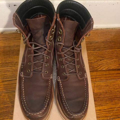 Grant Stone Field Boot in C.F. Stead Dark Burgundy Classic Kudu