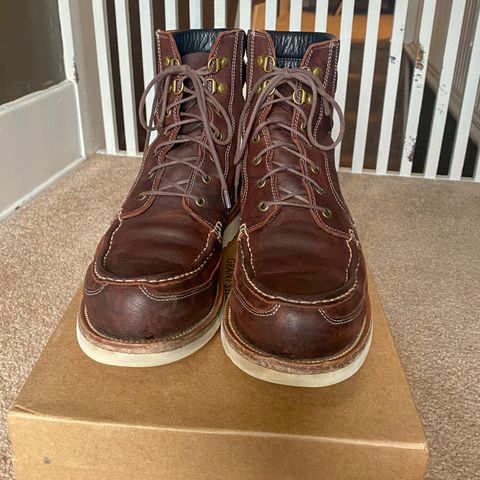 Grant Stone Field Boot in C.F. Stead Dark Burgundy Classic Kudu