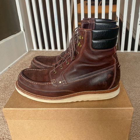 Grant Stone Field Boot in C.F. Stead Dark Burgundy Classic Kudu