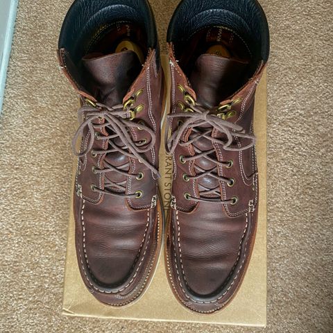 Grant Stone Field Boot in C.F. Stead Dark Burgundy Classic Kudu