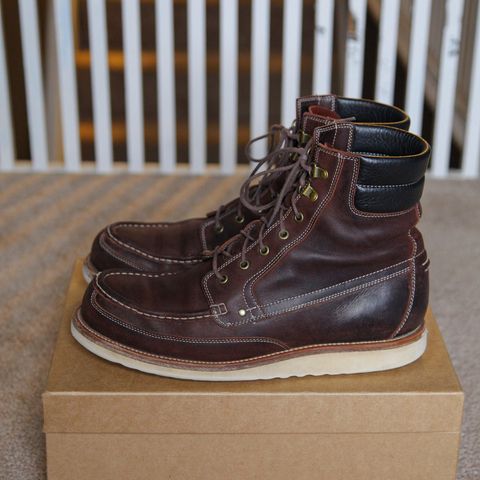 Grant Stone Field Boot in C.F. Stead Dark Burgundy Classic Kudu