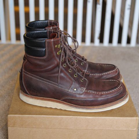 Grant Stone Field Boot in C.F. Stead Dark Burgundy Classic Kudu