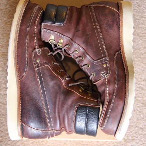 Grant Stone Field Boot in C.F. Stead Dark Burgundy Classic Kudu
