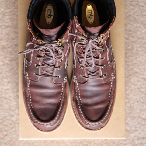Grant Stone Field Boot in C.F. Stead Dark Burgundy Classic Kudu