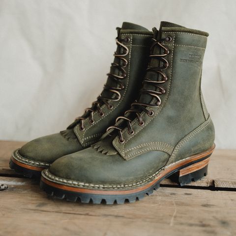 White's Unlisted Model in C.F. Stead Leaf Green Waxy Commander Suede