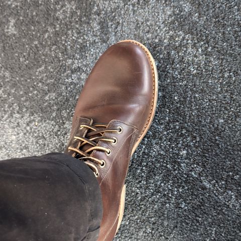 View photo of Oak Street Bootmakers Trench Boot in Horween Brown Chromexcel