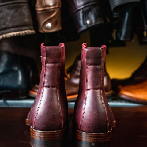 WM1978 Paratrooper Boots in C.F. Stead Brick Kudu