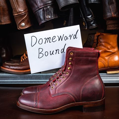WM1978 Paratrooper Boots in C.F. Stead Brick Kudu