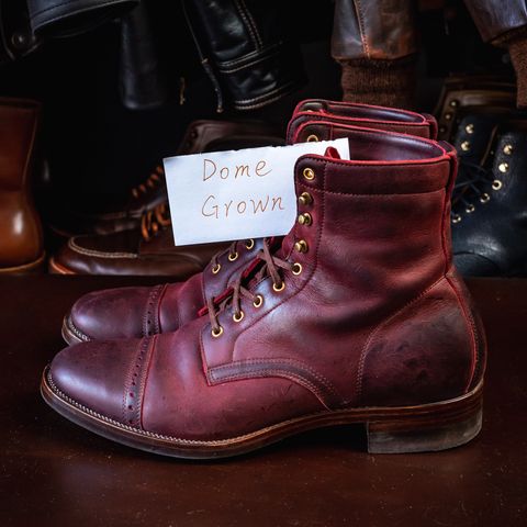 WM1978 Paratrooper Boots in C.F. Stead Brick Kudu