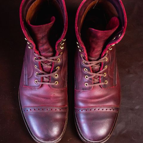 WM1978 Paratrooper Boots in C.F. Stead Brick Kudu
