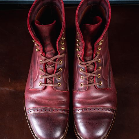 View photo of WM1978 Paratrooper Boots in C.F. Stead Brick Kudu