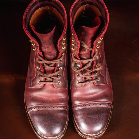 View photo of WM1978 Paratrooper Boots in C.F. Stead Brick Kudu