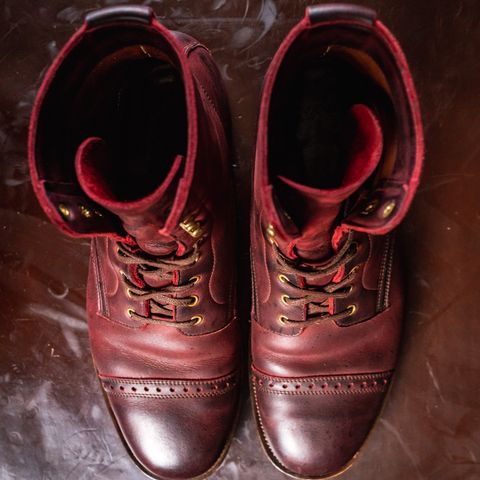 View photo of WM1978 Paratrooper Boots in C.F. Stead Brick Kudu