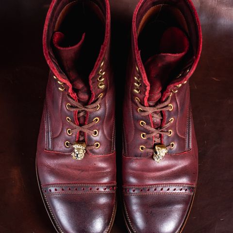 View photo of WM1978 Paratrooper Boots in C.F. Stead Brick Kudu