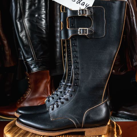 Clinch x Black Sign Transcontinental in Degermann Black Gustave Cowhide