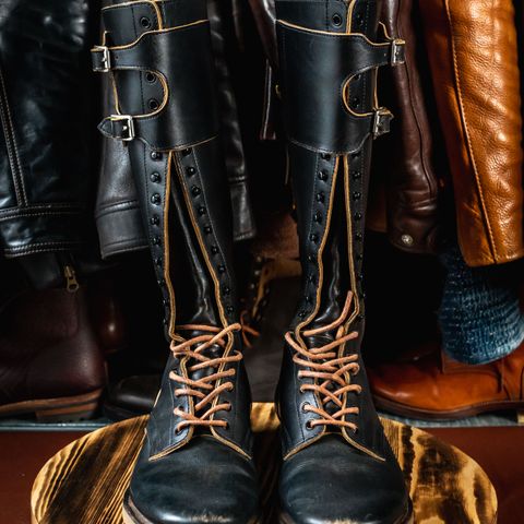 Clinch x Black Sign Transcontinental in Degermann Black Gustave Cowhide