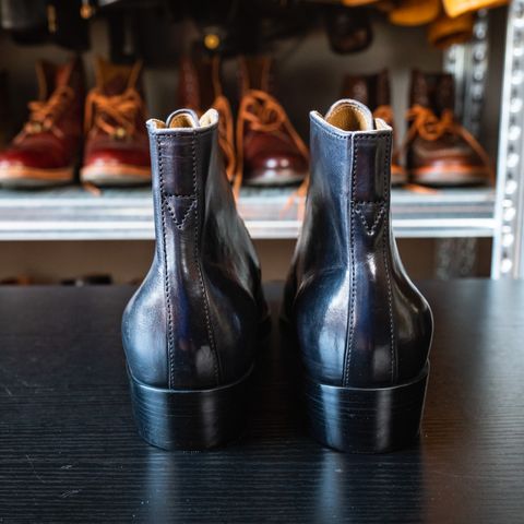XBXS George Boots in Guidi Black Horsehide