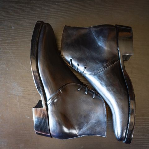 XBXS George Boots in Guidi Black Horsehide