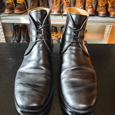 XBXS George Boots in Guidi Black Horsehide