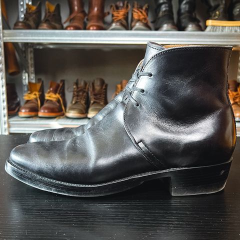 XBXS George Boots in Guidi Black Horsehide