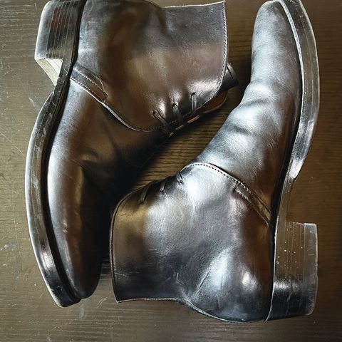 XBXS George Boots in Guidi Black Horsehide