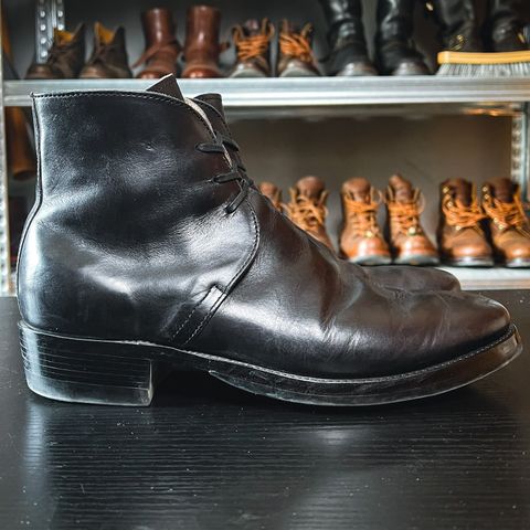 XBXS George Boots in Guidi Black Horsehide