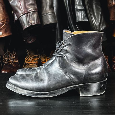 XBXS George Boots in Guidi Black Horsehide