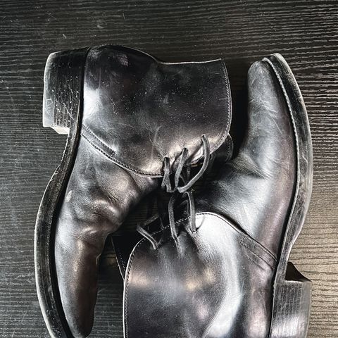 XBXS George Boots in Guidi Black Horsehide