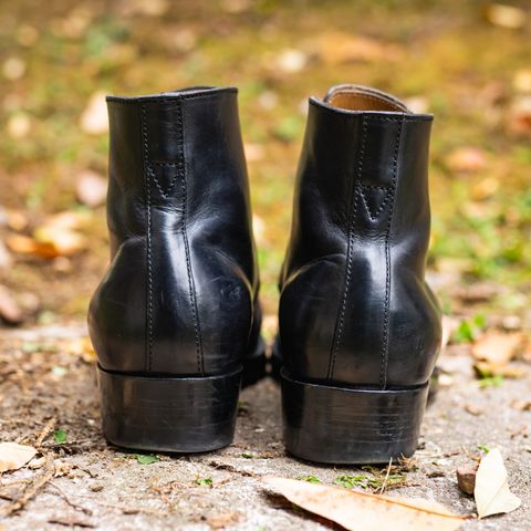 XBXS George Boots in Guidi Black Horsehide