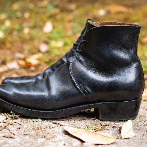 XBXS George Boots in Guidi Black Horsehide