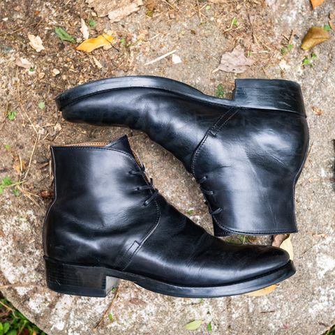 XBXS George Boots in Guidi Black Horsehide