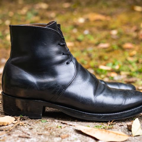 XBXS George Boots in Guidi Black Horsehide