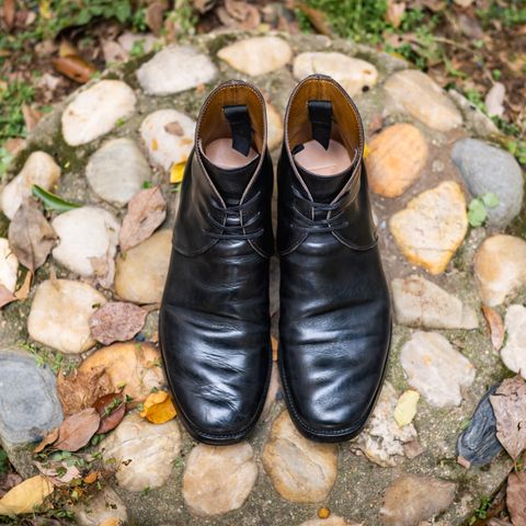 XBXS George Boots in Guidi Black Horsehide